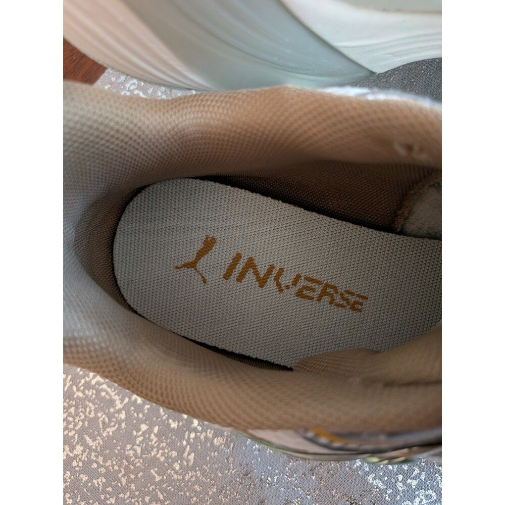 PUMA Inverse Shimmer Sneakers Womans Size 8 US White Green Gold Metallic Runners - Picture 10 of 12